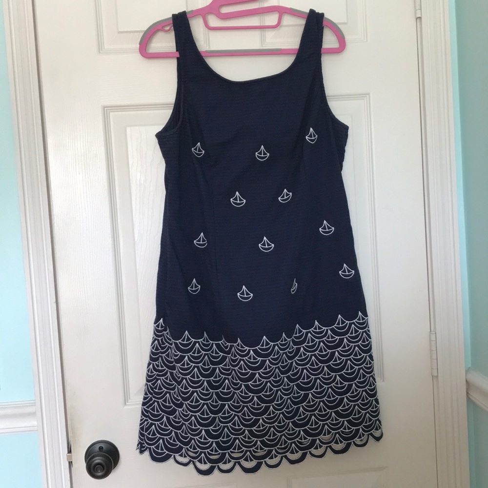 Lilly Pulitzer dress navy & white
